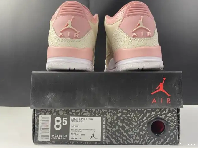 One Kick Rust Air Sail Retro 3 CK9246-116 Jordan (W) Pink 0531